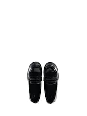 Toezone Leather Slip on Girls Patent Black Loafers - Image 5 of 5