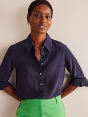 Boden Blue Ground Sienna Linen Shirt - Image 1 of 5