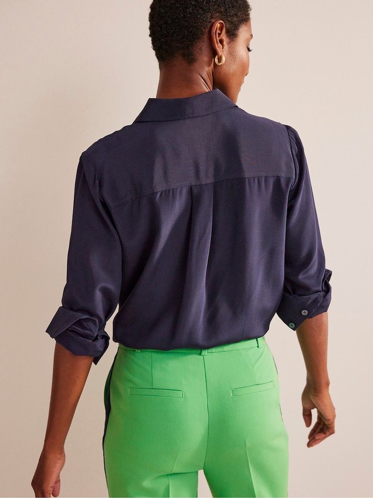 Boden Blue Ground Sienna Linen Shirt - Image 2 of 5
