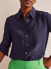 Boden Blue Ground Sienna Linen Shirt - Image 3 of 5
