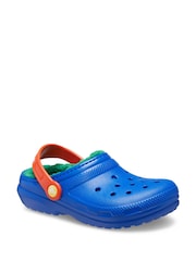 Crocs Royal Blue Toddler Classic Lined Clogs - Image 3 of 7
