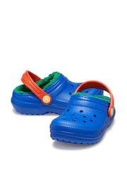 Crocs Royal Blue Toddler Classic Lined Clogs - Image 4 of 7