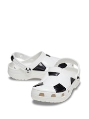 Crocs White Classic Toddler Soccer Ball Clogs - Image 3 of 5