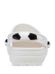 Crocs White Classic Toddler Soccer Ball Clogs - Image 4 of 5