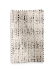Black/White Cross-Hatch Textured Eyelet Lined Curtains - Image 5 of 5