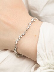 Jon Richard Silver Scattered Stone Bracelet - Image 2 of 4