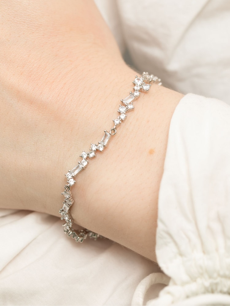 Jon Richard Silver Scattered Stone Bracelet - Image 2 of 4