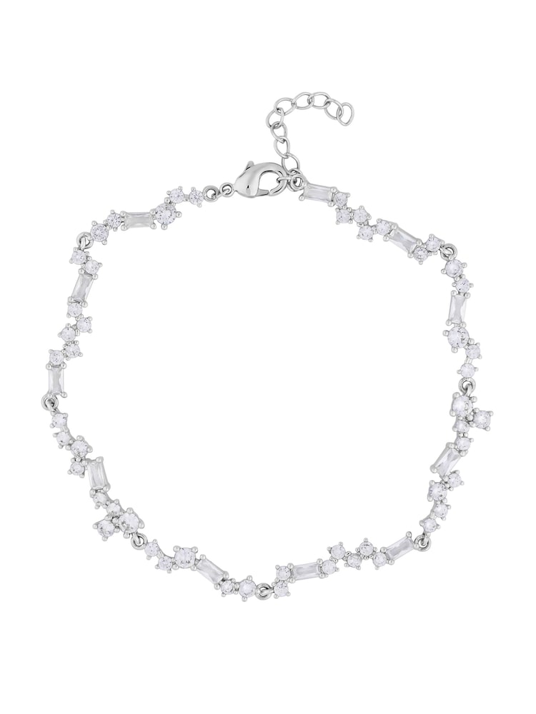 Jon Richard Silver Scattered Stone Bracelet - Image 4 of 4