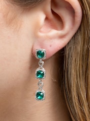 Jon Richard Silver Tone Infinity Earrings - Image 2 of 3