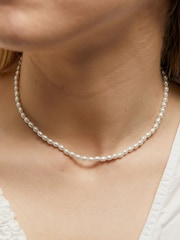 Jon Richard Silver Fine Freshwater Pearl Necklace - Image 2 of 5