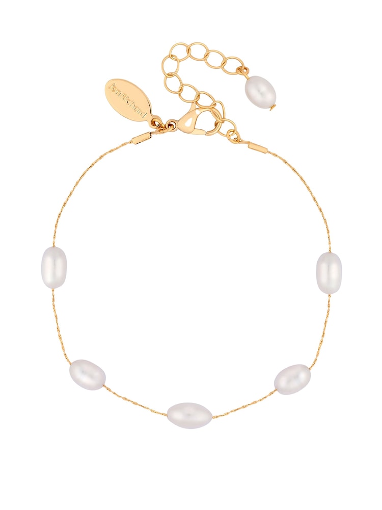 Jon Richard Gold Tone Fine Chain And Freshwater Pearl Bracelet - Image 3 of 3