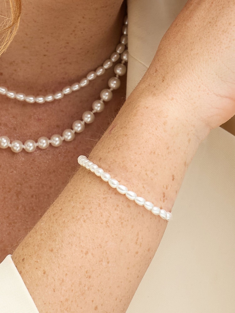 Jon Richard Silver Tone Fine Freshwater Pearl Bracelet - Image 2 of 5