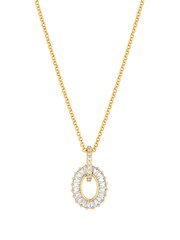 Jon Richard Gold Cubic Zirconia Open Pendant Necklace - Image 2 of 4