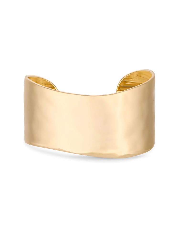 Jon Richard Gold Hammered Cuff Bracelet - Image 4 of 4