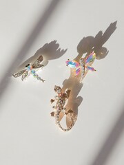 Jon Richard Black Gift Boxed Insect Brooches 3 Pack - Image 3 of 3