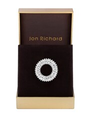 Jon Richard Silver Cubic Zirconia Statement Wreath Brooch - Image 5 of 5