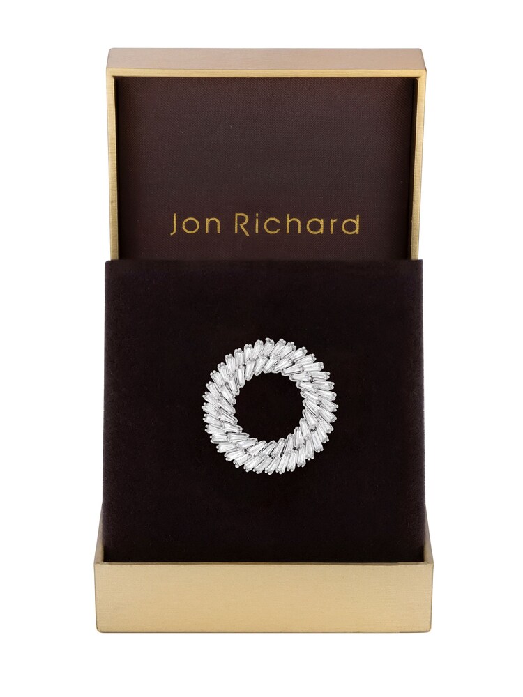 Jon Richard Silver Cubic Zirconia Statement Wreath Brooch - Image 5 of 5