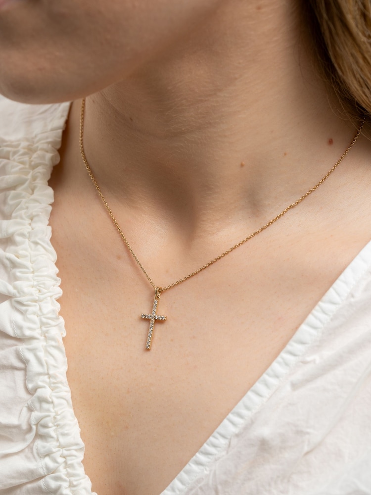 Jon Richard Gold Cubic Zirconia Cross Set - Image 2 of 5