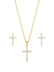 Jon Richard Gold Cubic Zirconia Cross Set - Image 5 of 5