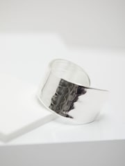 Jon Richard Silver Hammered Cuff Bracelet - Image 4 of 4