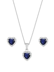 Jon Richard Silver Tone Cubic Zirconia Heart Set - Image 2 of 2