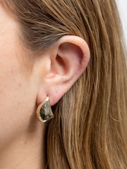 Jon Richard Gold Tone Nugget Stud Earrings - Image 2 of 4