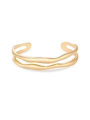Jon Richard Gold Tone Double Cuff Bracelet - Image 1 of 1