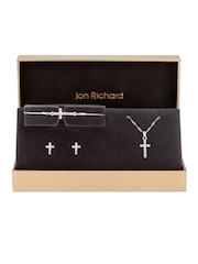 Jon Richard Silver Tone Cross Trio Set - Image 1 of 4