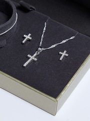 Jon Richard Silver Tone Cross Trio Set - Image 3 of 4