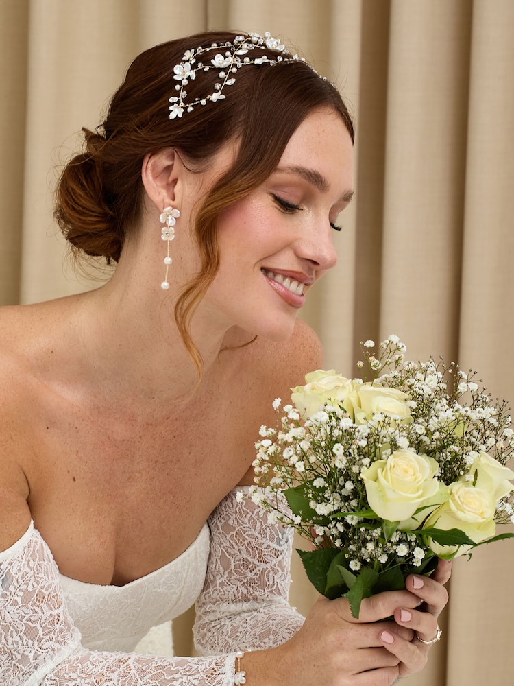 Jon Richard Gold Floral Tiara - Image 2 of 5 Jon Richard Gold Floral Tiara - Image 2 of 5