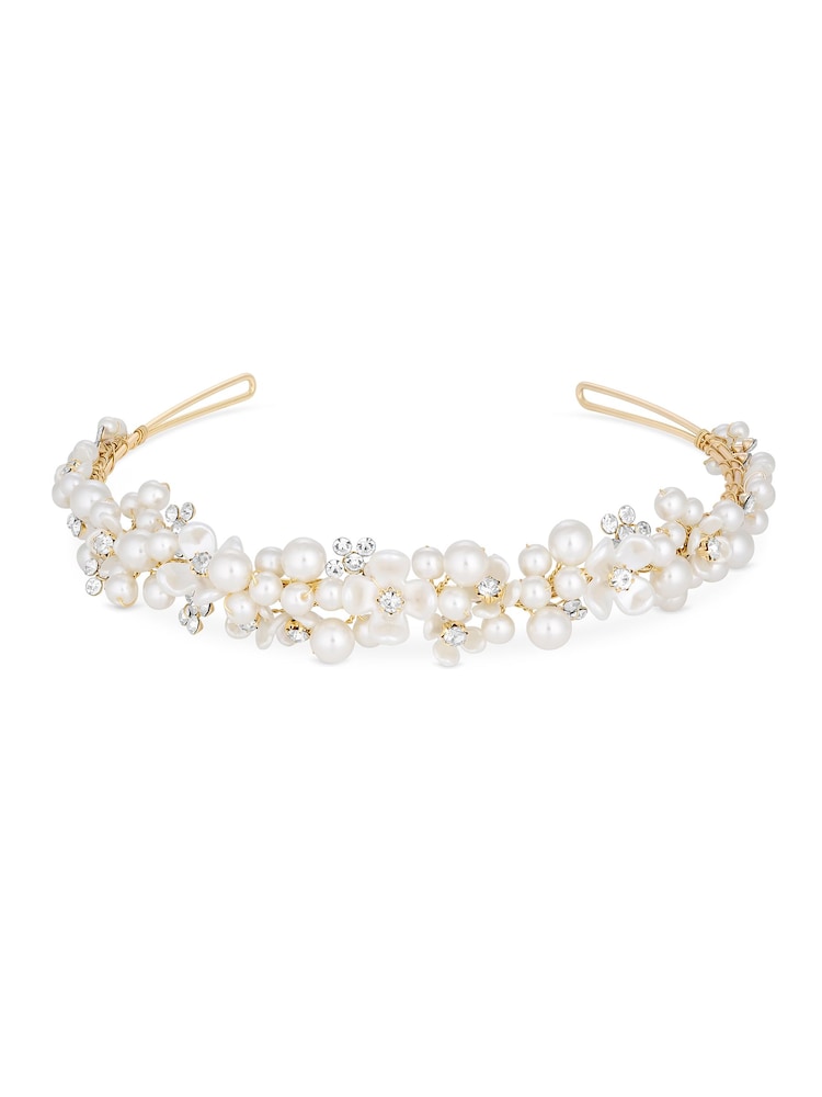 Jon Richard Gold Floral Tiara - Image 4 of 5
