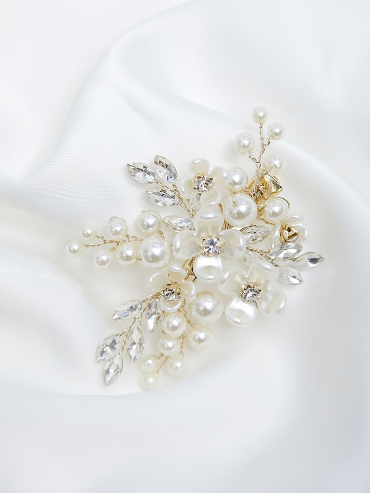 Jon Richard Floral Hair Clip - Image 1 of 3