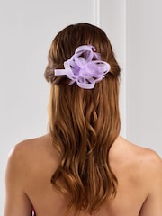 Jon Richard Purple Small Feather Fascinator Clip - Image 3 of 3