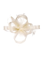 Jon Richard Cream Small Feather Fascinator Clip - Image 1 of 3