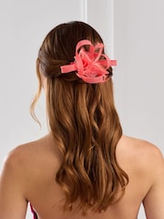Jon Richard Pink Small Feather Fascinator Clip - Image 2 of 4