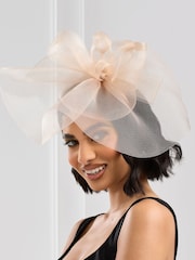 Jon Richard Nude Hat Fascinator - Image 1 of 3