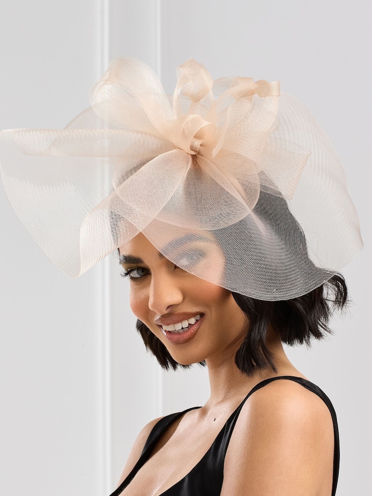 Jon Richard Nude Hat Fascinator - Image 1 of 3