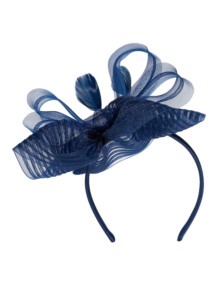 Jon Richard Blue Hat Fascinator - Image 1 of 3