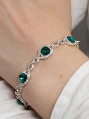 Jon Richard Silver Infinity Bracelet - Image 2 of 2