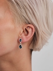 Jon Richard Silver Tone Halo Earrings - Image 3 of 4