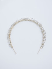 Jon Richard Gold Embellished Bead Headband - Image 3 of 4