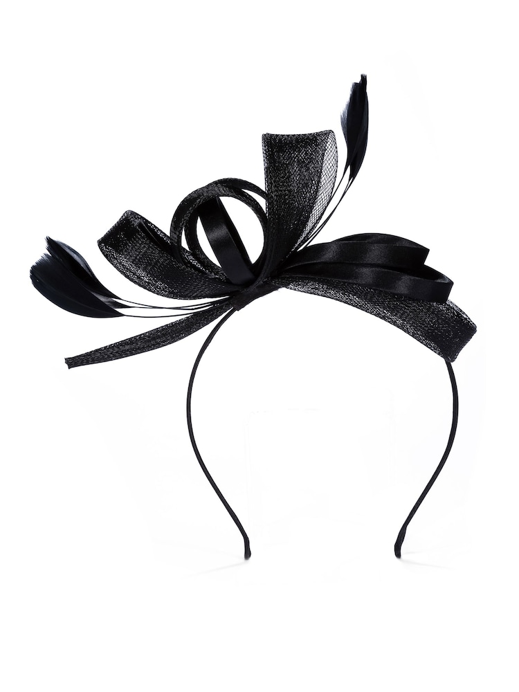 Jon Richard Black Medium Fascinator Headband - Image 3 of 3
