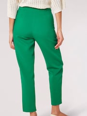 Apricot Green Pintuck Cigarette Trousers - Image 2 of 4
