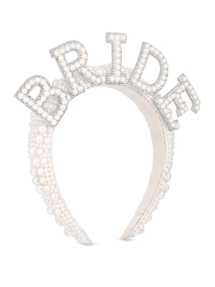 Jon Richard White Bride Pearl Headband - Image 4 of 4 Jon Richard White Bride Pearl Headband - Image 4 of 4