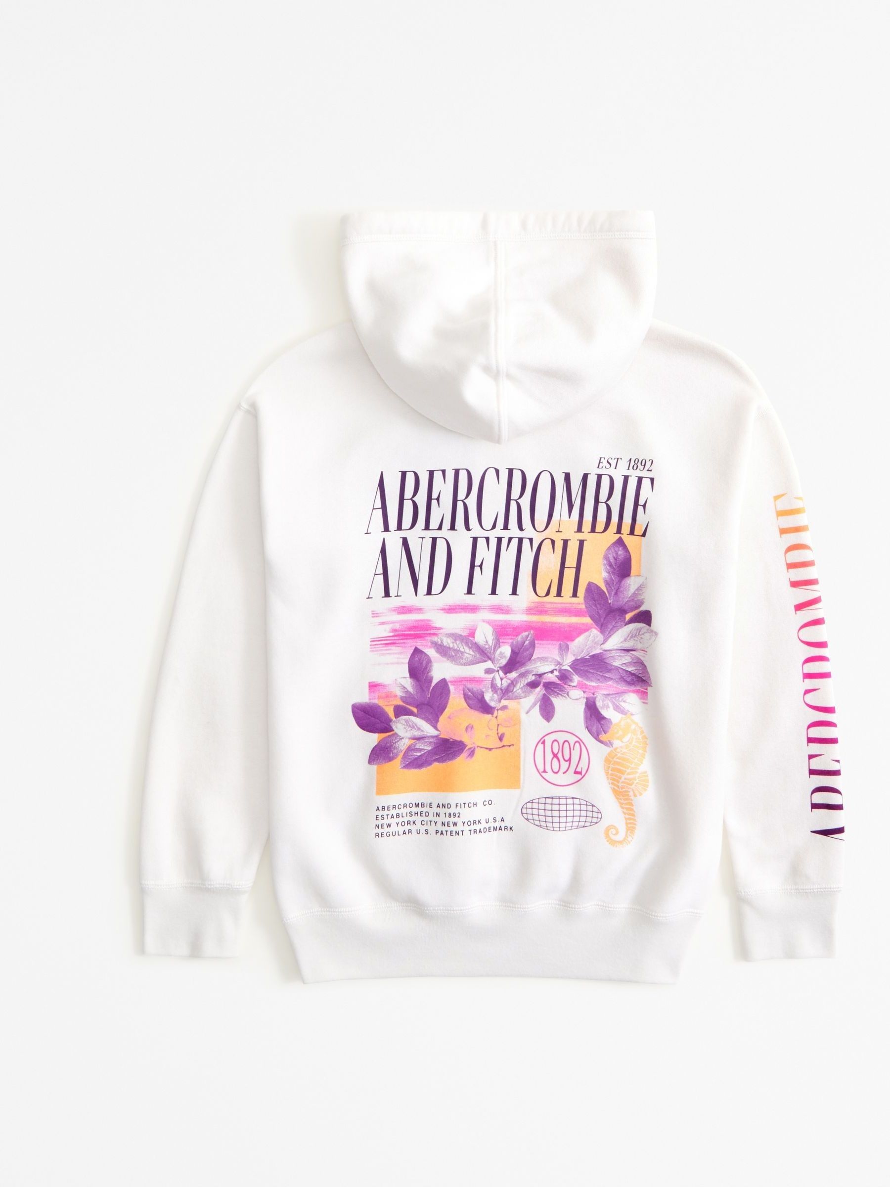 White abercrombie hoodie online