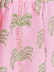 River Island Pink Girls Palm Print Playsuit - Image 4 of 4