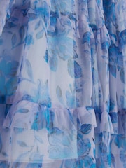 River Island Blue Girls Floral Dress - Image 4 of 4