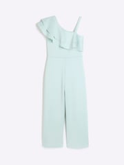 River Island Mädchen Scuba-Jumpsuit, Mintgrün - Bild 1 von 3