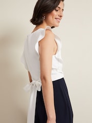 Phase Eight Blue Ayla Ruffle Jumpsuit - Image 6 of 7