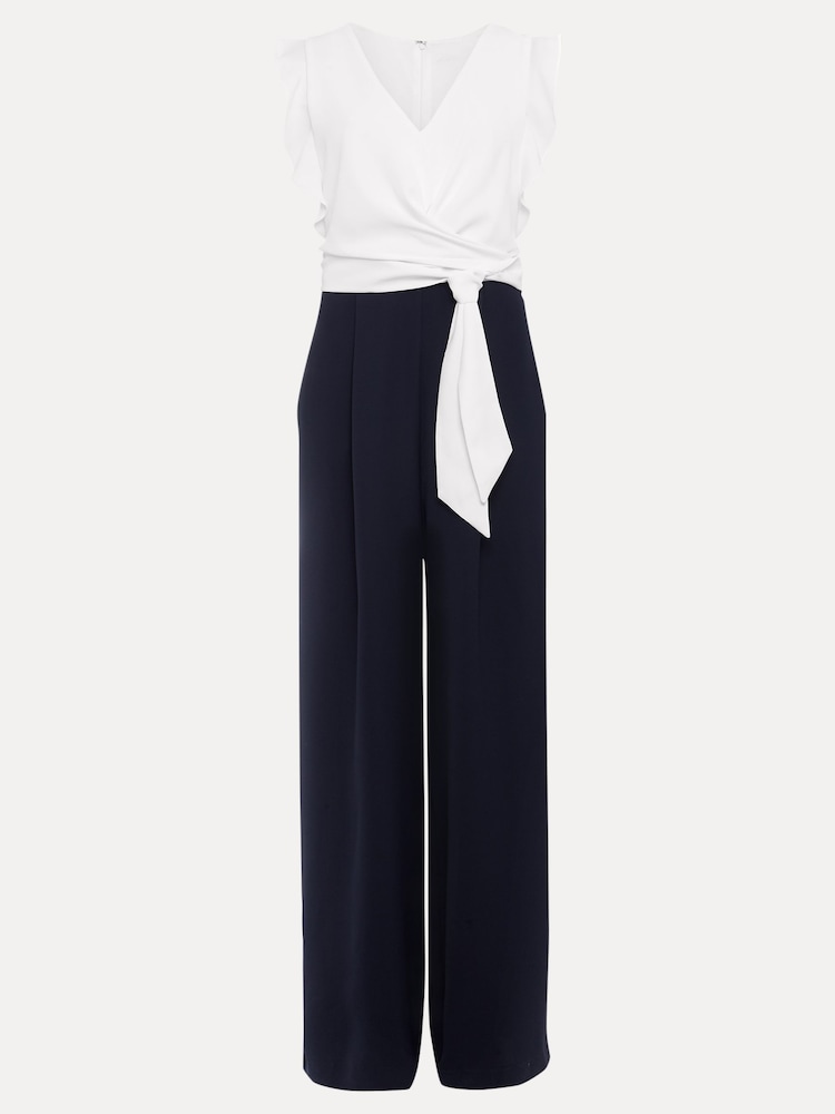 Phase Eight Blue Ayla Ruffle Jumpsuit - Image 7 of 7